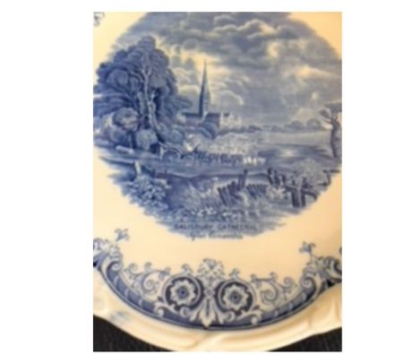 Collection Val-de-Marne Villejuif - 94800 - Photos Vivastreet Assiette plate SALISBURY CATHÉDRAL (Grindley-England)