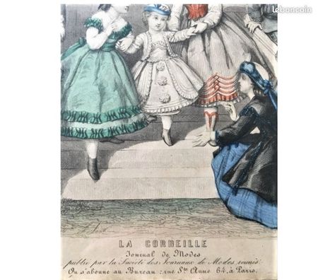 Collection Val-de-Marne Villejuif - 94800 - Photos Vivastreet Gravure de Mode d'enfants endimancher (1864) 