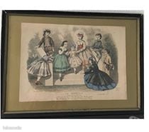 Gravure de Mode d'enfants endimancher (1864)