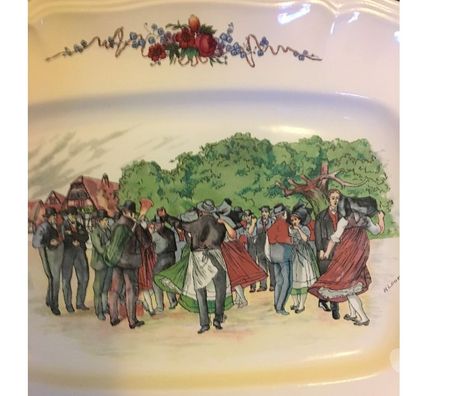 Ameublement & art de la table Val-de-Marne Villejuif - 94800 - Photos Vivastreet Grand plat-Faïence Sarreguemines Obernai H LOUX