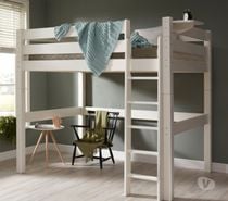 Lit mezzanine 120x200 barrières surélevées