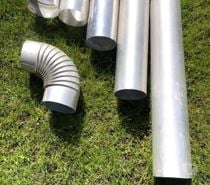Conduits - tubes coude alu pour cheminé 148