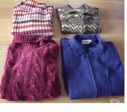 Vêtements occasion Roiffieux Ardèche - Photos Vivastreet (56)-2 gilets et 2 pulls femme taille 44