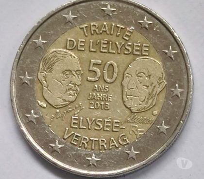 Collections Bernes sur Oise Val-d'Oise - Photos Vivastreet Pièce De 2 Euros Traité De l'Élysée 50 Ans 2013