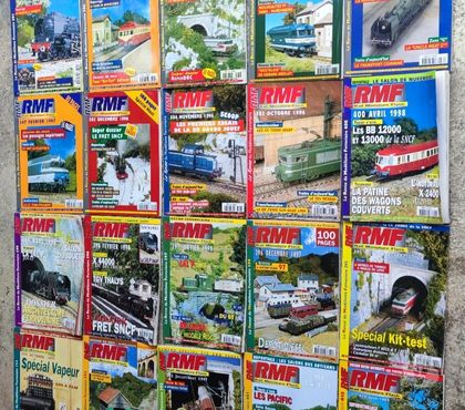 Collection Bernes sur Oise Val-d'Oise - Photos Vivastreet VINTAGE : Lot de 40 Magazines RMF Rail Miniature
