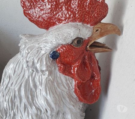 Décoration - art Val-d'Oise Bernes sur Oise - 95340 - Photos Vivastreet Unique COQ Géant En Céramique 1.14M X 1M Fin XIXe