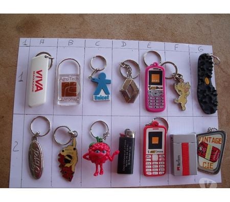 Collection Ardèche Roiffieux - 07100 - Photos Vivastreet 111 lot de Porte clefs pour collections, Prix 50 cts l'un
