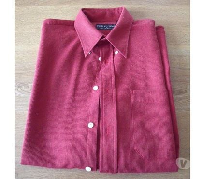 Vêtements occasion Roiffieux Ardèche - Photos Vivastreet (66)-1 Chemise rouge, manches courtes