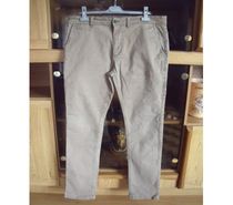 (122)-1 Pantalon homme, Slim, marron, taille 48