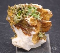 Pyromorphite (2 générations) & Baryte , Mine des Farges , Us