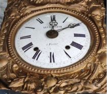 Mouvement D'horloge Contoise Coq Cuvette 18e