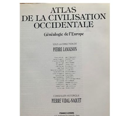 Livres occasion Val-de-Marne Villejuif - 94800 - Photos Vivastreet 1 Atlas de la civilisation Occidentale