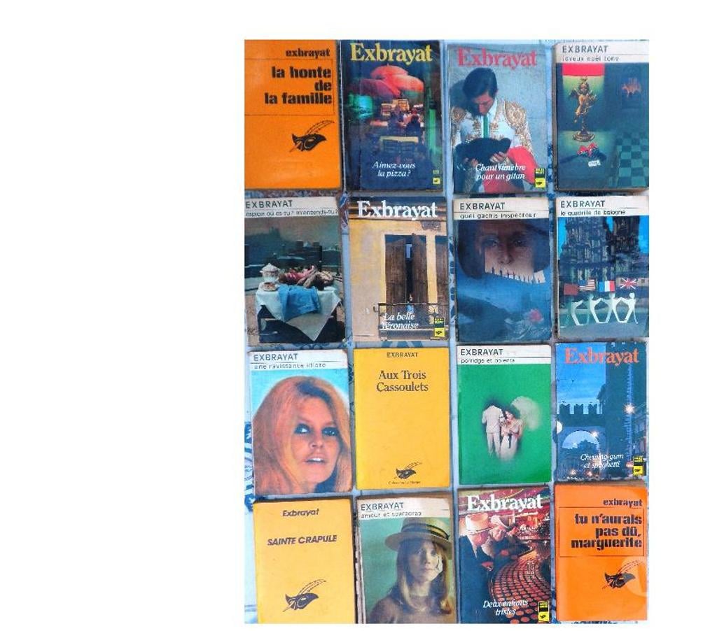 Livres occasion Hérault Castries - 34160 - Photos Vivastreet EXBRAYAT Lot de 16 romans policiers en bon état