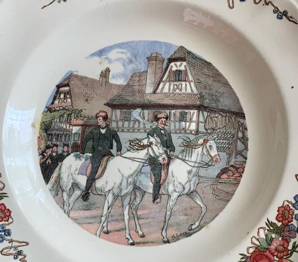 Collection Val-de-Marne Villejuif - 94800 - Photos Vivastreet Assiette Porcelaine Antique OBERNAI SARREGUEMINES (Vintage)