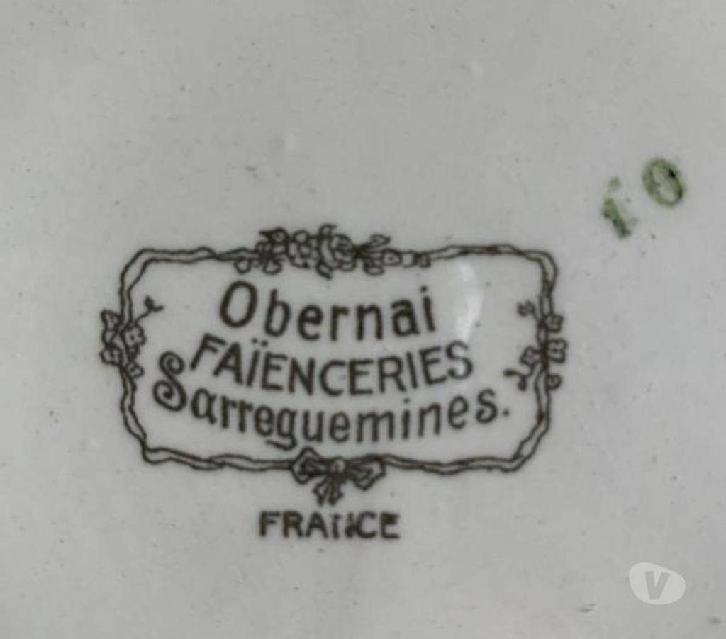 Collection Val-de-Marne Villejuif - 94800 - Photos Vivastreet Assiette Porcelaine Antique OBERNAI SARREGUEMINES (Vintage)