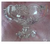Très joli plateau et coupe en verre vintage AN 6070 