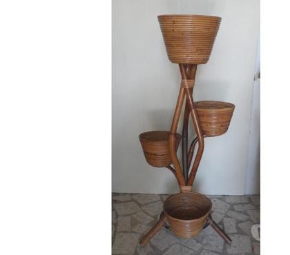 Photos Vivastreet Porte pots de fleurs ou plantes en bambou naturel AN 5060