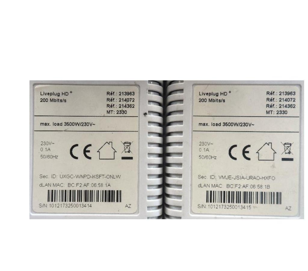 Informatique Hérault Castries - 34160 - Photos Vivastreet Orange 2 prises LIVEPLUG HD+Adaptateur CPL 200Mbps 220 volts