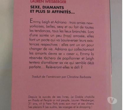 Livres occasion Juan les Pins Alpes-Maritimes - Photos Vivastreet SEXE, DIAMANTS ET PLUS SI AFFINITES…