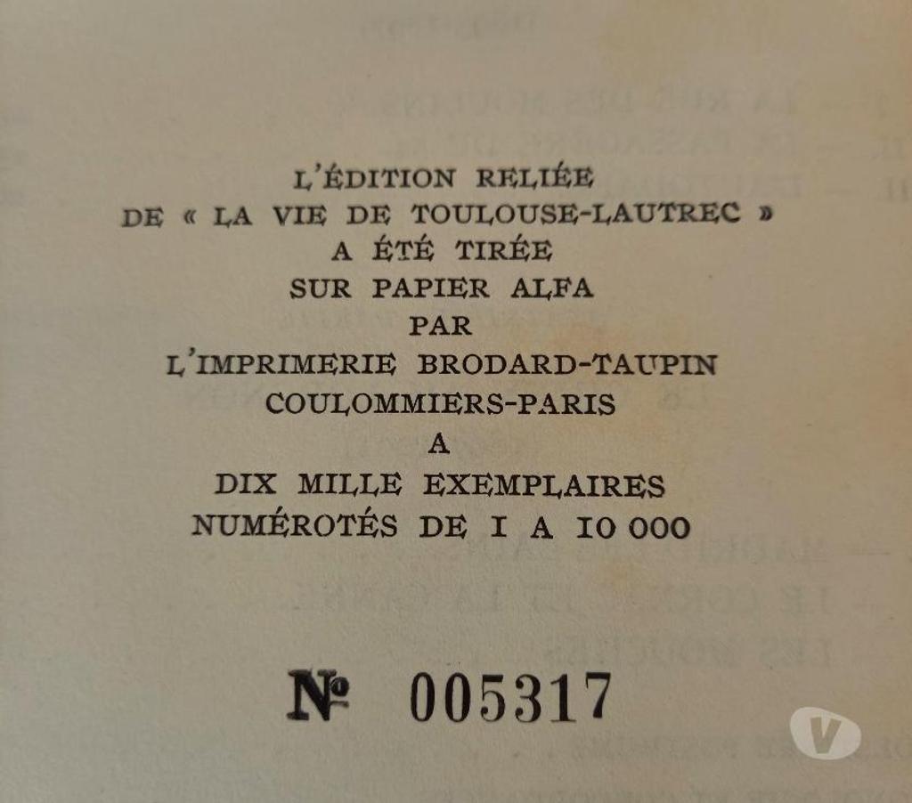 Livres occasion Seine-et-Marne St Pierre les Nemours - 77140 - Photos Vivastreet Livre ancien numéroté
