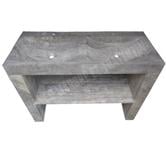 Travertin meuble evier double vasque gris silver 1er choix 