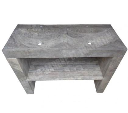 Bricolage - Jardin - Outillage Valreas Vaucluse - Photos Vivastreet Travertin meuble evier double vasque gris silver 1er choix