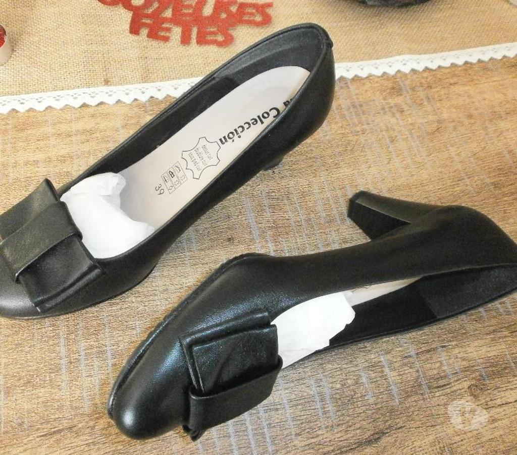 Chaussures Landes Sorde l'Abbaye - 40300 - Photos Vivastreet CHAUSSURE FEMME NOIR TOUT CUIR EN TTBE 