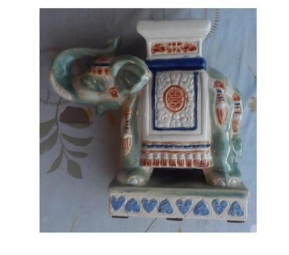 Photos Vivastreet Eléphant ancien en céramique vitrée état comme neuf