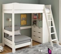 Photos Vivastreet Pack lit mezzanine 90x190 + rangements + fauteuil convertibl