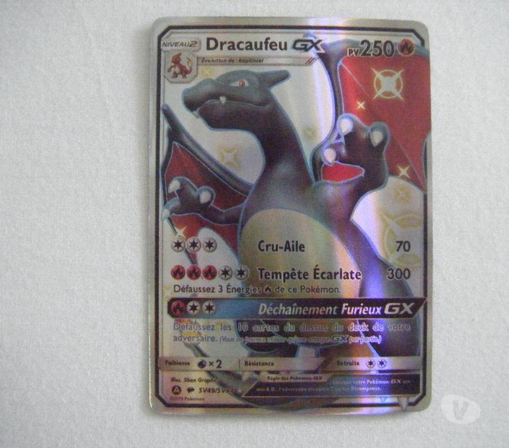 Collection Landes Tosse - 40230 - Photos Vivastreet Carte Pokémon Dracaufeu GX Shiny neuve ultra rare réplique