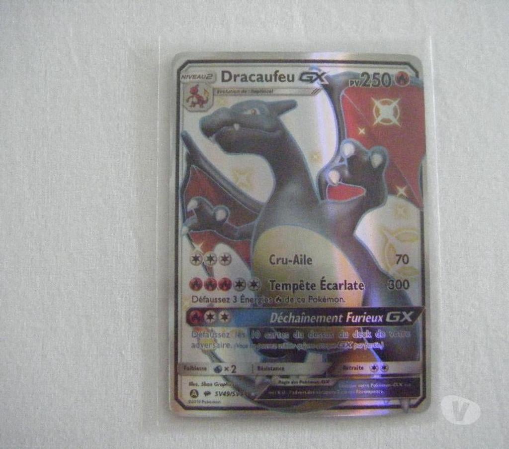 Collection Landes Tosse - 40230 - Photos Vivastreet Carte Pokémon Dracaufeu GX Shiny neuve ultra rare réplique