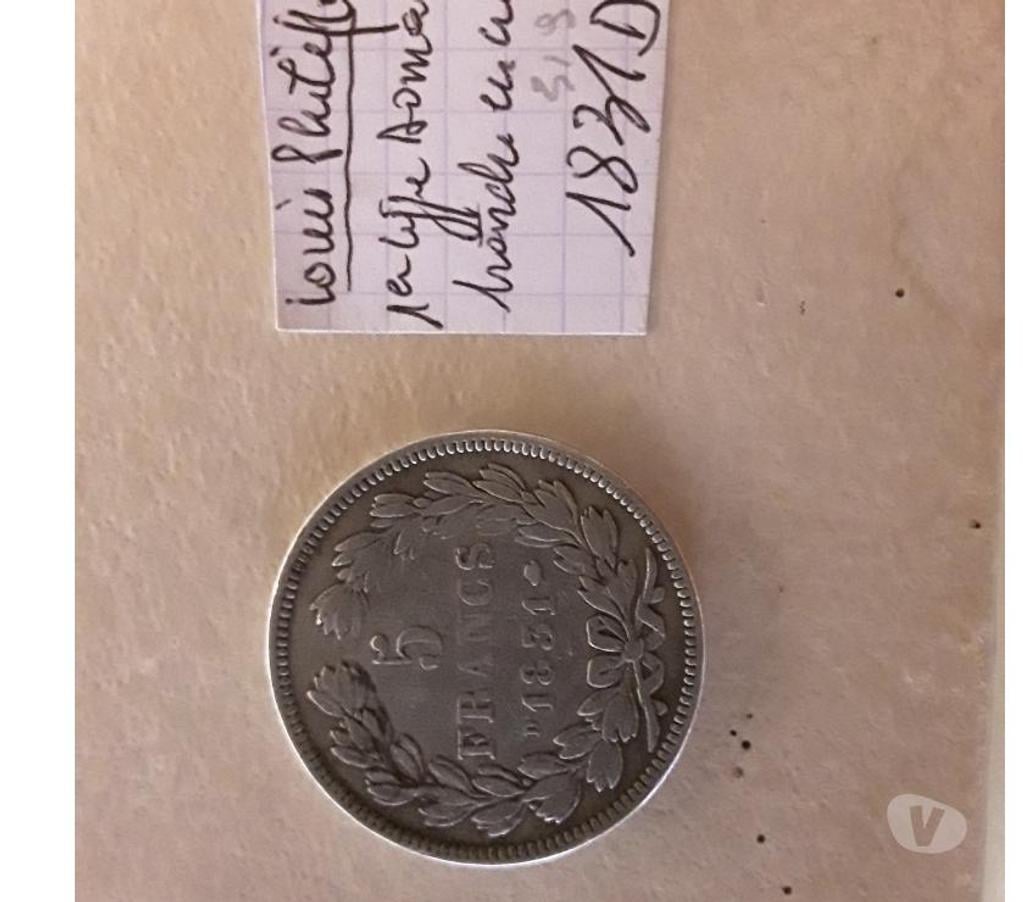 Collection Deux-Sèvres Mauze sur le Mignon - 79210 - Photos Vivastreet 5 FRANCS LOUIS PHILIPPE 1831D TRANCHE EN CREUX