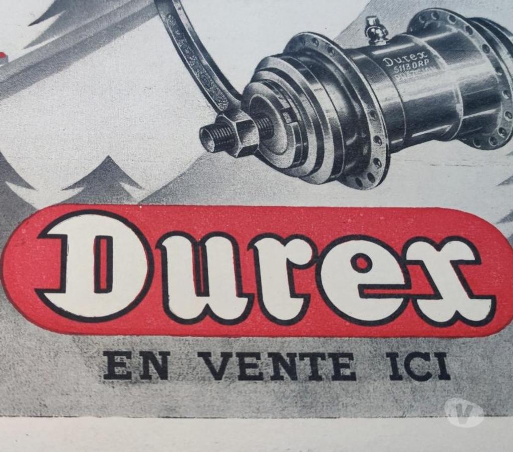 Collection Val-d'Oise Bernes sur Oise - 95340 - Photos Vivastreet Vintage : Bycycle Publicity DUREX Coster Brakes 1930