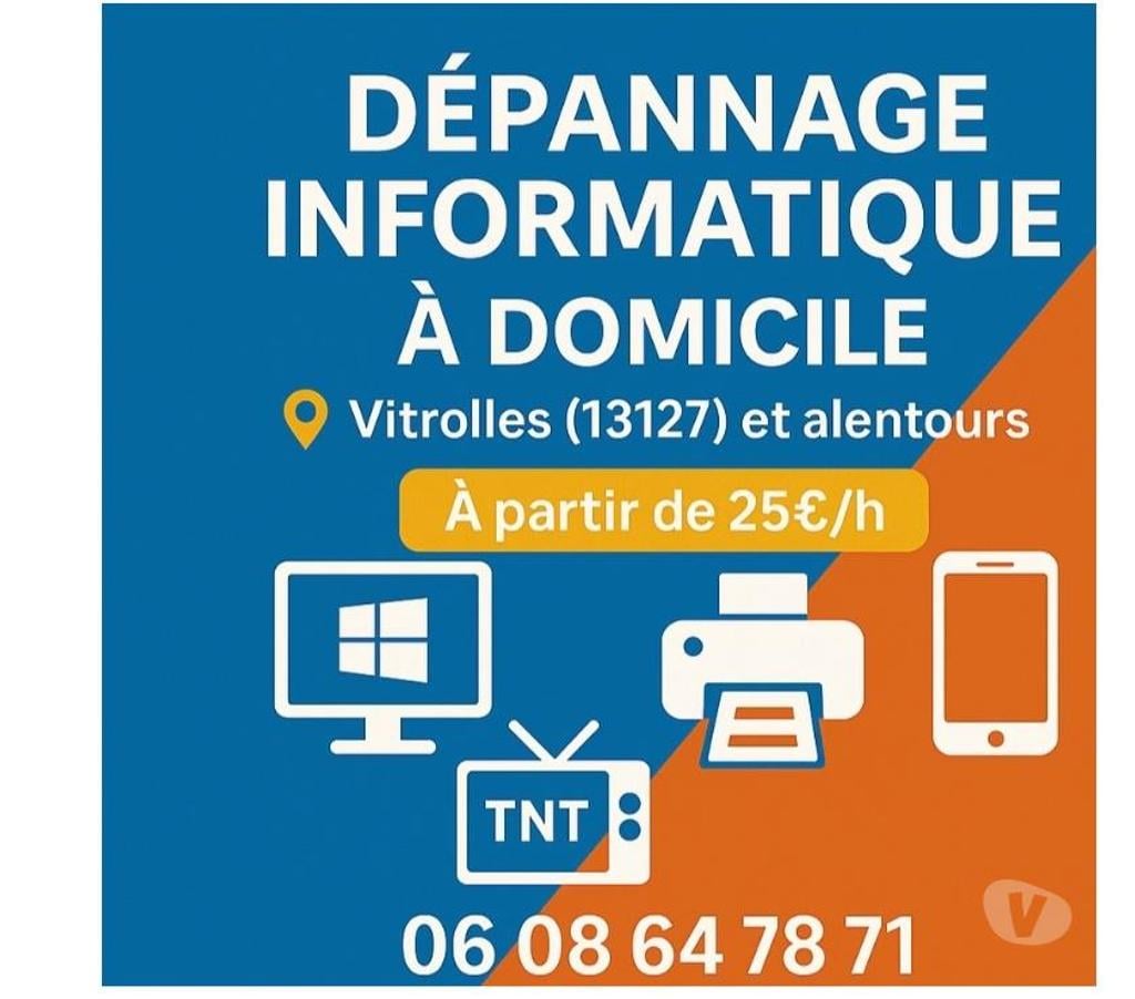 Dépannage ordi Mac / PC / portable Bouches-du-Rhône La Fare les Oliviers - 13580 - Photos Vivastreet réparation ordinateur à domicile