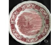 Assiette plate rose -W.H-GRINDLEY&COLTD-ENGLAND.
