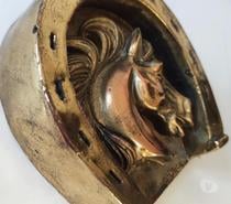 Vintage : Art Déco Cendrier Vide Poches Fer A Cheval Bronze