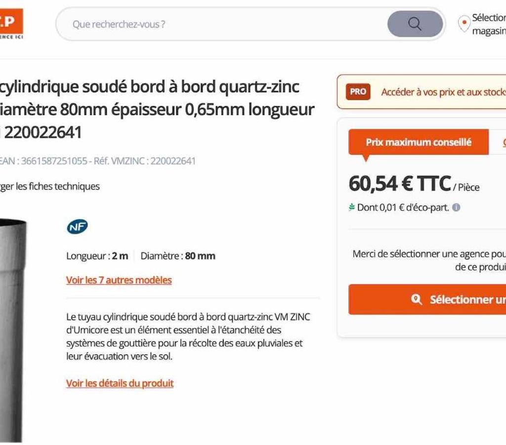 Nord Valenciennes - 59300 - Photos Vivastreet Gouttière carrée, descentes en zinc chapeaux d’aération 183