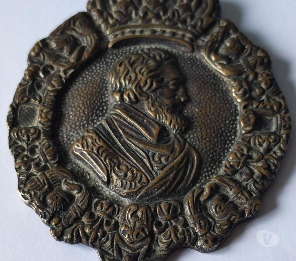 Collection Val-d'Oise Bernes sur Oise - 95340 - Photos Vivastreet RARE: Médaille Applique Fonte Ancienne En Bronze Henri IV
