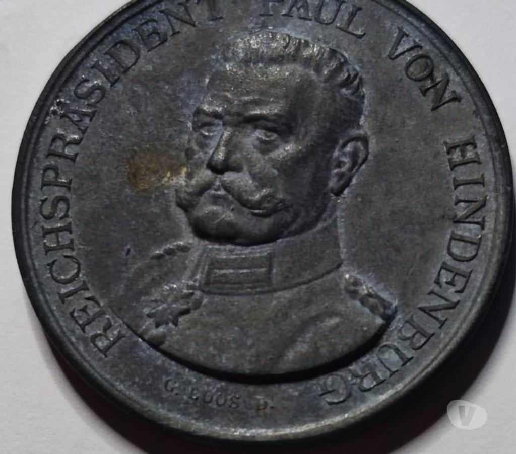 Collection Val-d'Oise Bernes sur Oise - 95340 - Photos Vivastreet TOP : Reichsprasident PAUL VON HINDENBURG Bronze