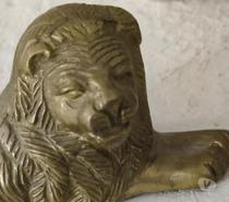 Vintage : Ancien LION Presse Papier Sculpture De Bijouterie