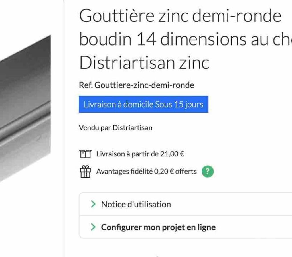  Nord Valenciennes - 59300 - Photos Vivastreet Gouttières demi-rondes en zinc 25 3