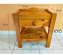Table chevet-nuit bois, tiroir, L.41 x P.33 x H.47 cm