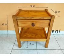 Table chevet-nuit bois, tiroir, L.40 x P.33 x H.45 cm