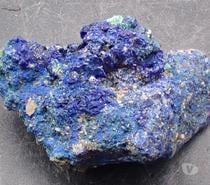 Chessylite (Azurite) & Cuprite pseudomorphosée en Malachite