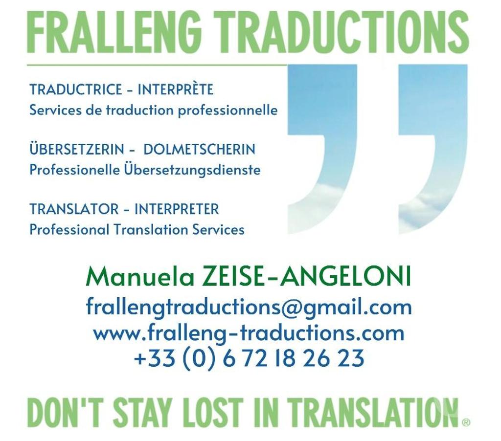 Traductions Var Ramatuelle - 83350 - Photos Vivastreet TRADUCTRICE-INTERPRÈTE