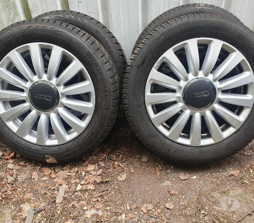 Pièces et services auto Loire St Etienne - Photos Vivastreet 4 roues aluminium neige Fiat 500 en 205 55 16 91H envoi poss