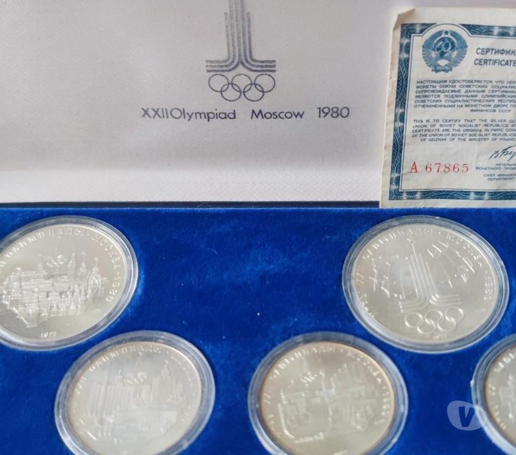Collection Val-d'Oise Bernes sur Oise - 95340 - Photos Vivastreet Rare : XXII OLYMPIAD Moscow 1980 Silver & Certificate A67865