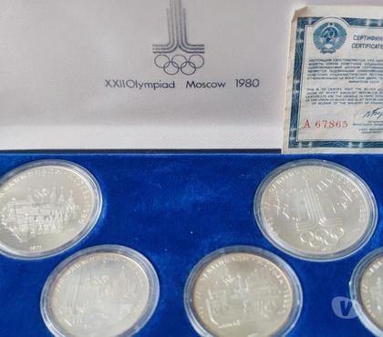 Collections Bernes sur Oise Val-d'Oise - Photos Vivastreet Rare : XXII OLYMPIAD Moscow 1980 Silver & Certificate A67865