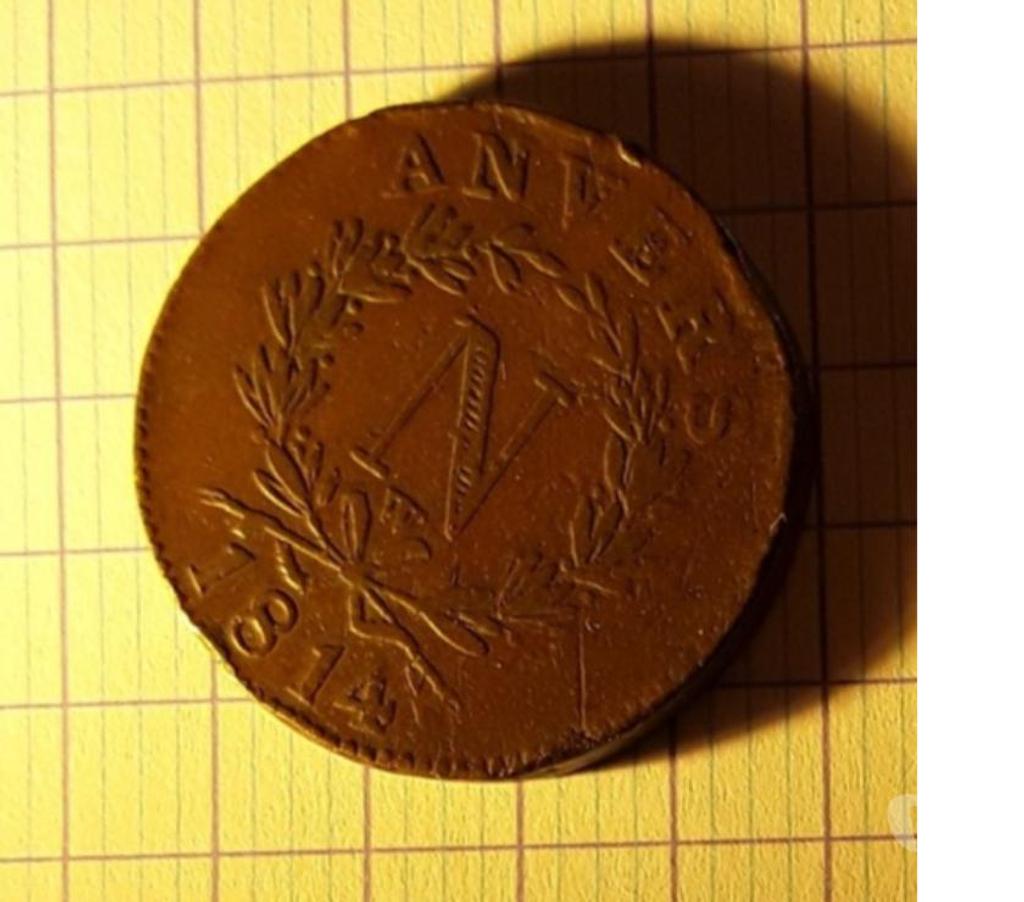 Collection Deux-Sèvres Mauze sur le Mignon - 79210 - Photos Vivastreet Monnaie OBSIDIONALE 10 CENTIMES ANVERS 1814 W