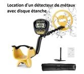 Location détecteur de métaux avec disque étanche